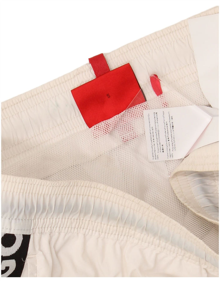 Shorts de natação masculino HUGO BOSS pequeno branco poliamida