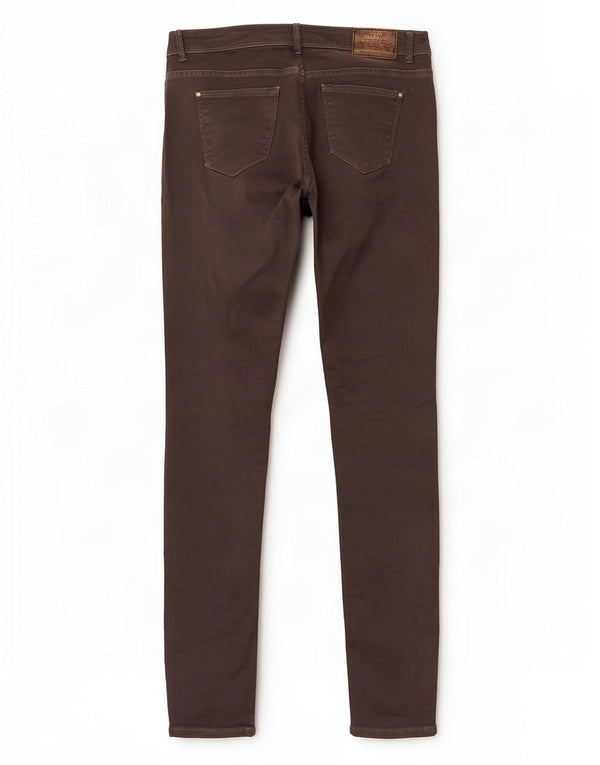 Zara Womens Trafaluc Slim Jeans EU 38 Pequeno W28 L32 Algodão Cinza