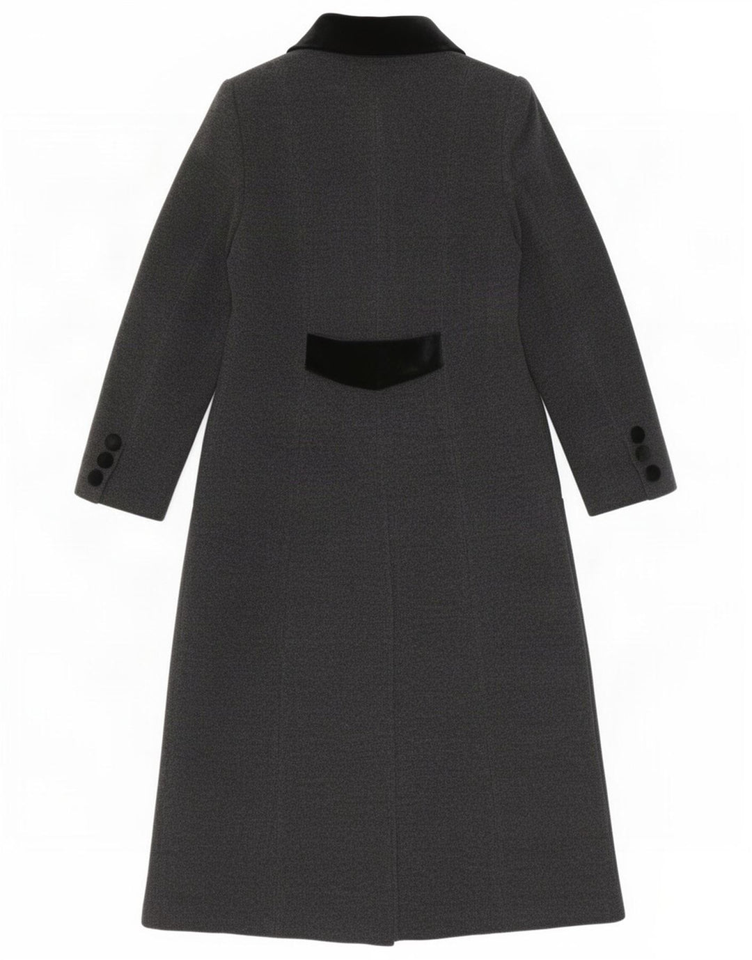 Sobretudo feminino vintage UK 10 lã cinza pequena