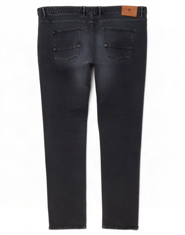 Calça casual masculina Massimo Dutti Slim Fit UE 50 2XL W40 L33 Azul marinho