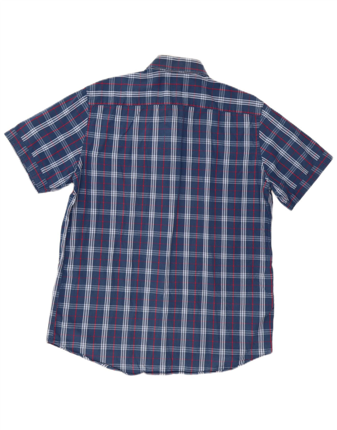Camisa masculina de manga curta CARRERA regular fit grande xadrez azul