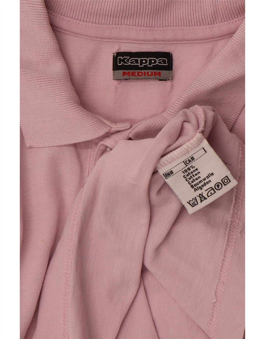Camisa polo masculina Kappa médio algodão rosa