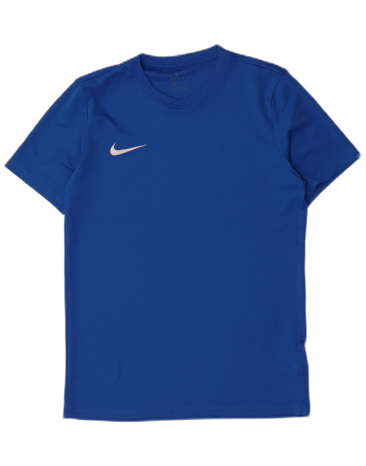 Camiseta Nike Masculina Dri Fit Top Médio Azul Poliéster