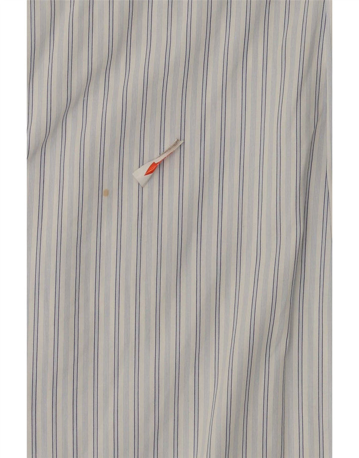Camisa masculina Tommy Hilfiger grande algodão listrado azul
