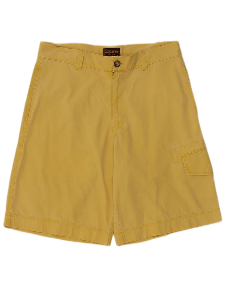 Shorts cargo masculino Woolrich W32 algodão amarelo médio