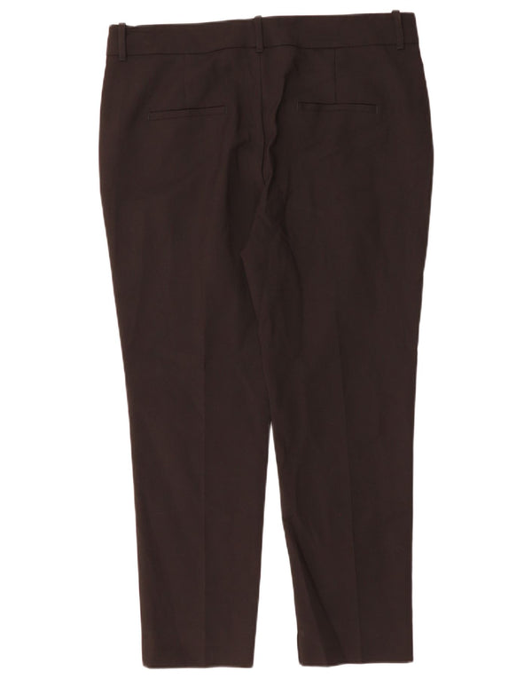 ZARA Calça Chino Feminina Slim EU 42 Grande W32 L27 Algodão Preto