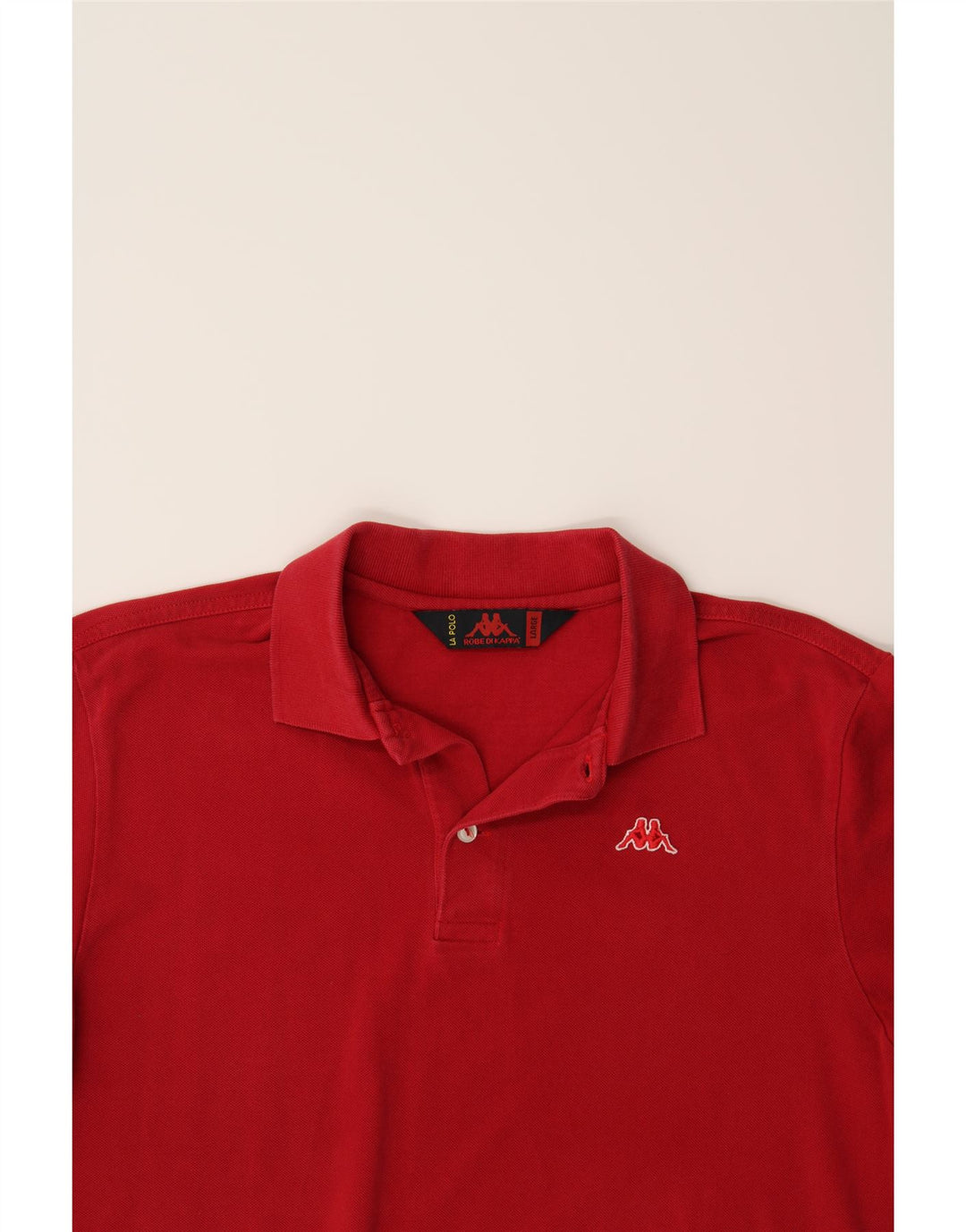 KAPPA Mens Polo Shirt Large Red Cotton Vintage Kappa and Second-Hand Kappa from Messina Hembry 