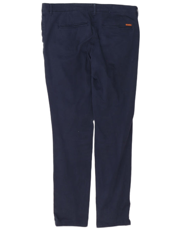 Calça jeans reta masculina Jack & Jones W36 L34 algodão azul marinho