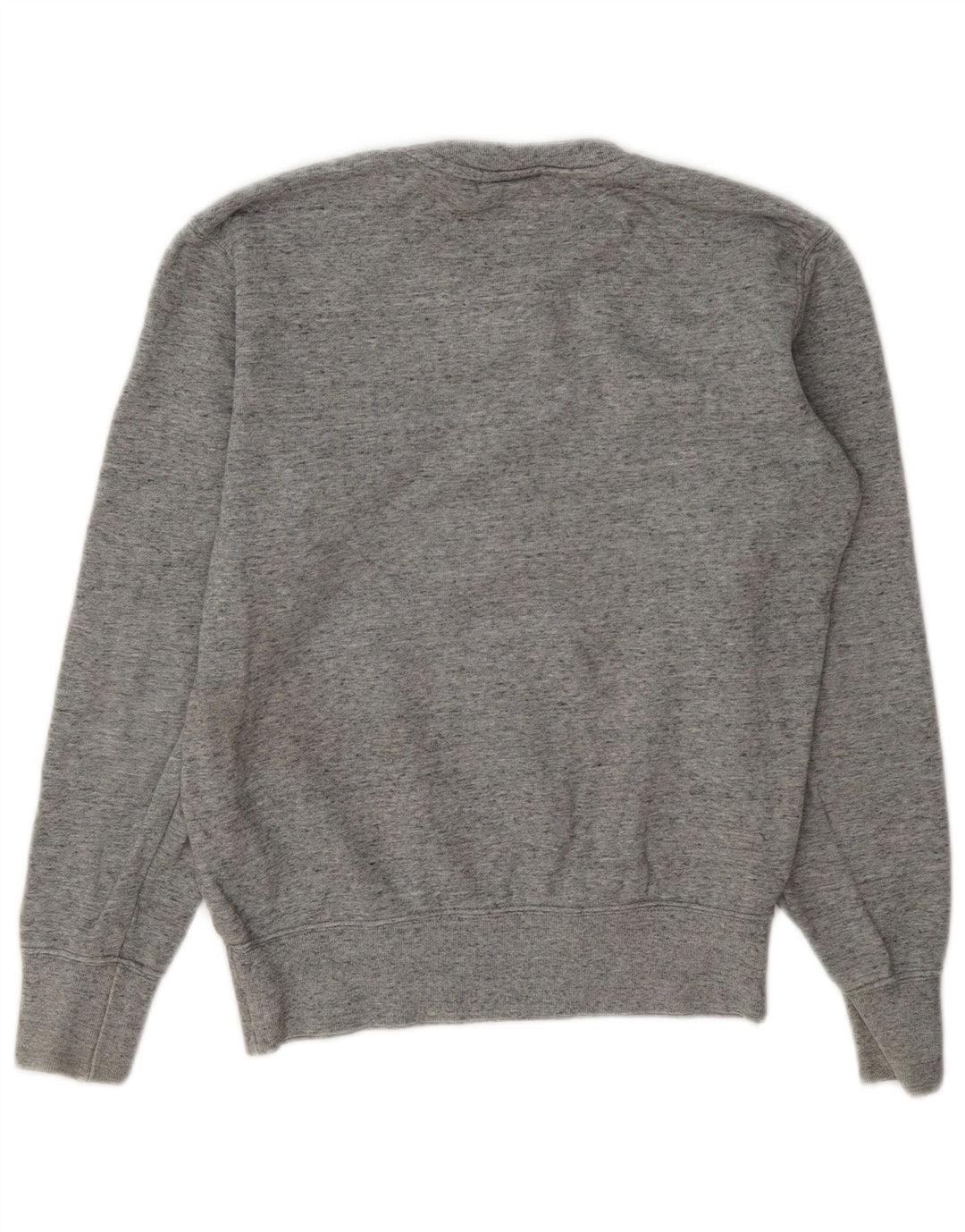 Champion feminino gráfico oversized moletom jumper UK 6 XS cinza manchado