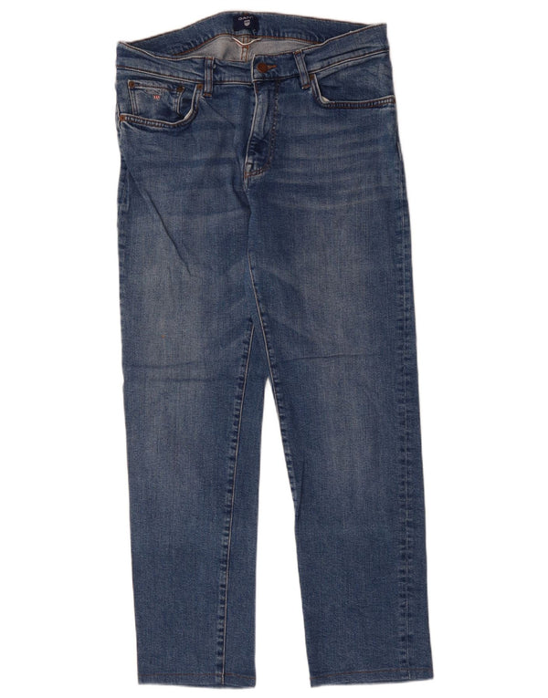 Jeans retos femininos GANT W32 L29 algodão azul
