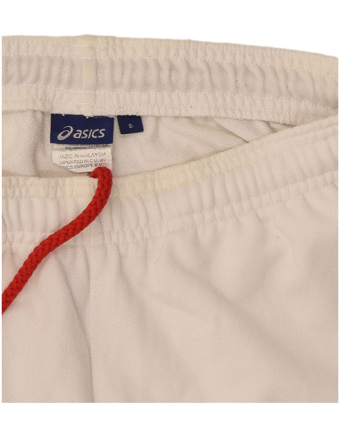 Calça de treino feminina Asics Graphic Joggers UK 8 pequeno poliéster branco
