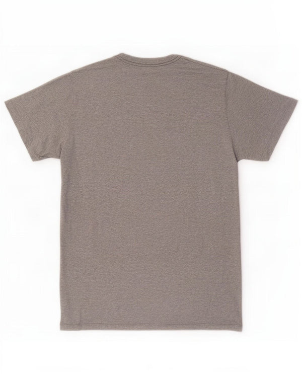 Camiseta masculina PEPE Jeans com estampa regular, algodão manchado cinza médio