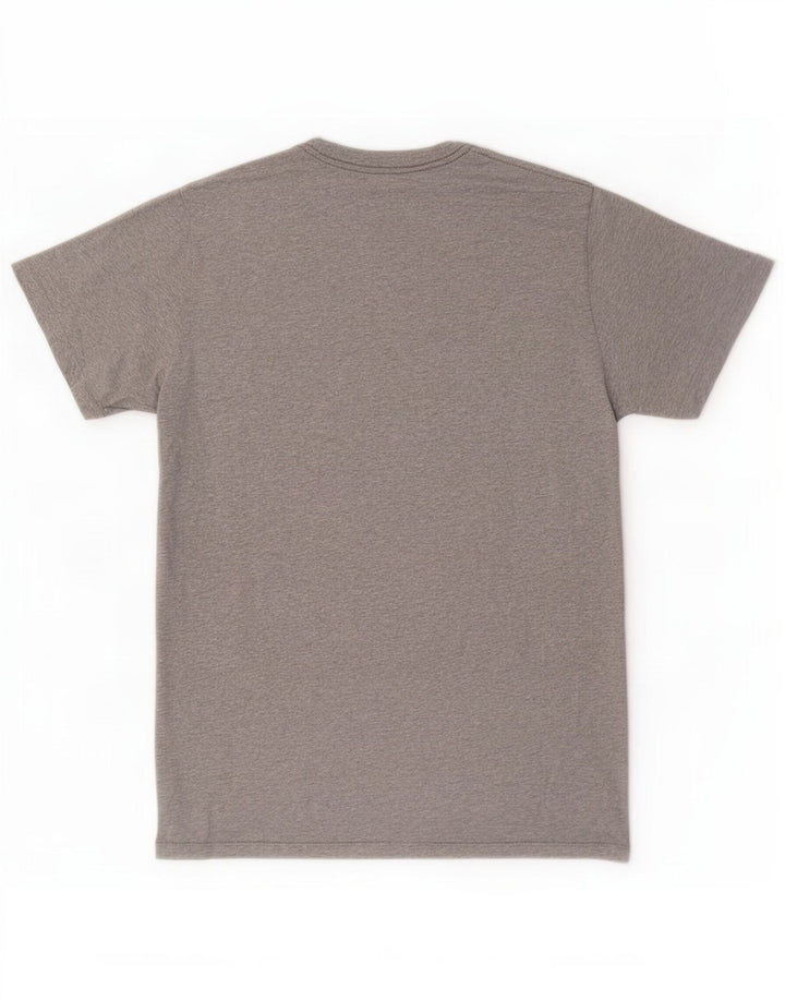 Camiseta masculina PEPE Jeans com estampa regular, algodão manchado cinza médio