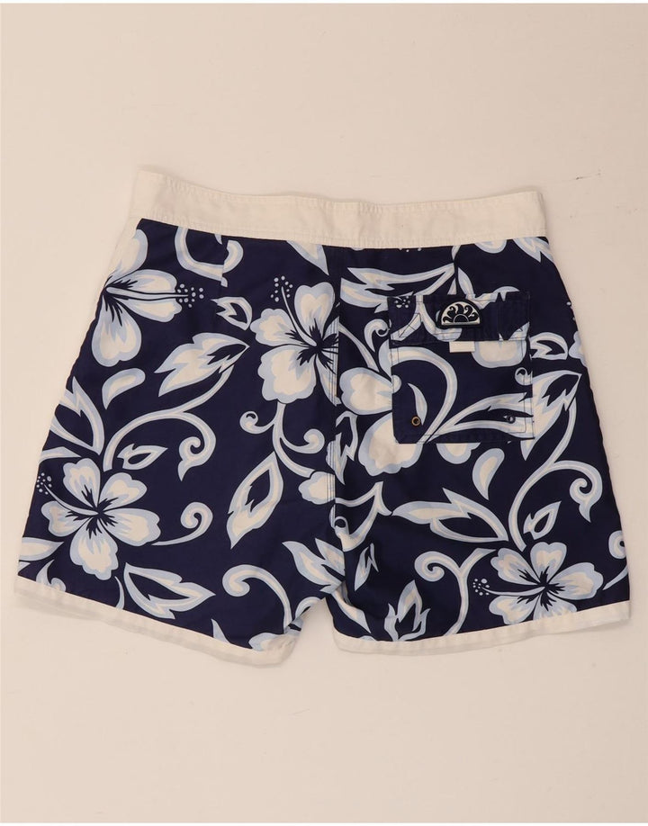 Shorts de natação masculino Sundek médio azul marinho floral poliéster