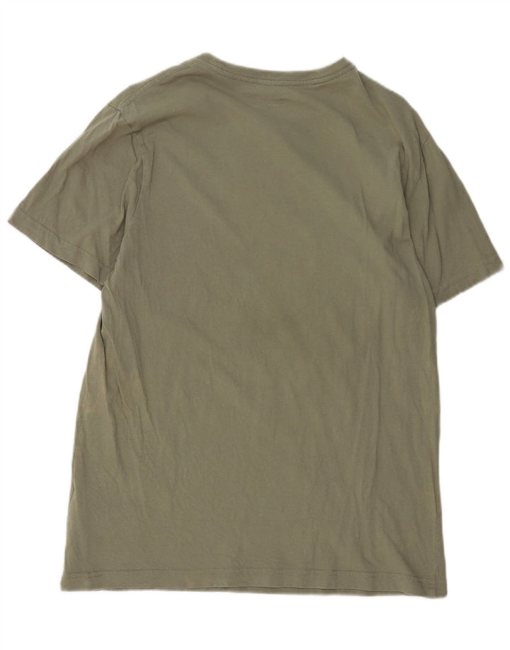 Camiseta gráfica masculina Hurley Top médio algodão verde