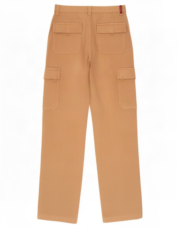 Calça Carrera Masculina Reta Cargo IT 48 Médio W33 L34 Algodão Bege