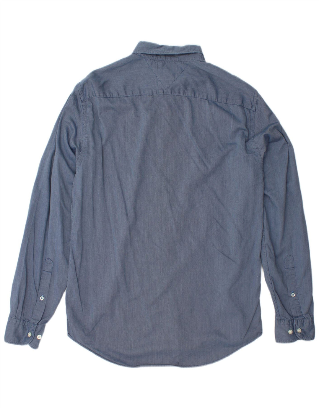 Camisa masculina TOMMY HILFIGER médio azul manchado