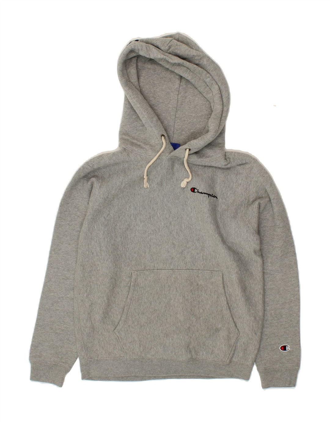 CHAMPION Womens Graphic Hoodie Jumper UK 6 XS Grey Cotton Vintage Champion and Second-Hand Champion from Messina Hembry 