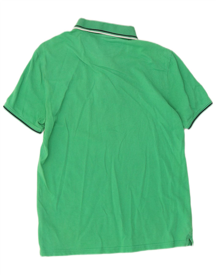 Camisa polo masculina Champion pequena verde algodão