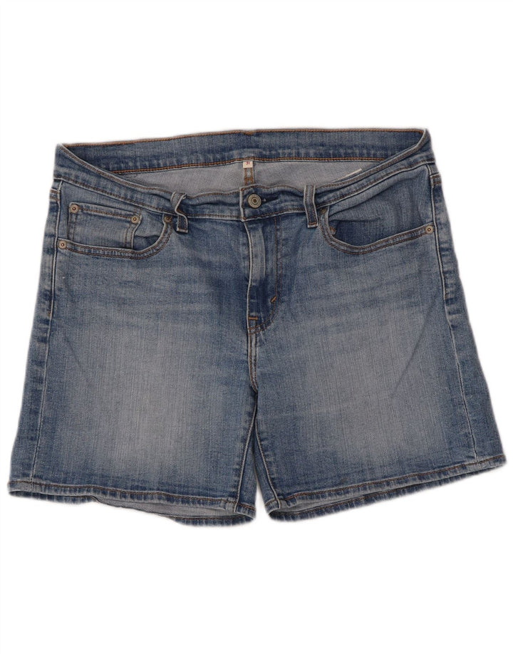 Shorts jeans feminino LEVI'S W31 algodão azul médio