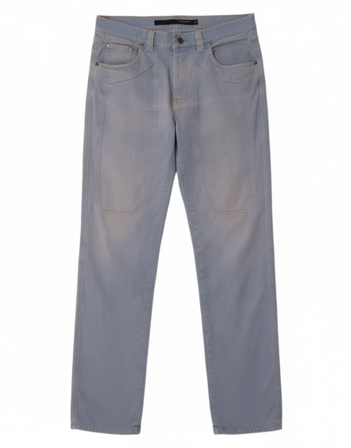 Calça casual reta masculina JECKERSON W34 L33 algodão azul