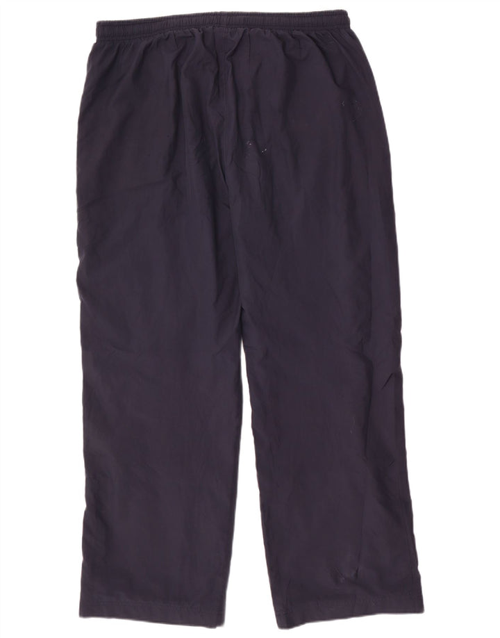 Calça de treino masculina Adidas grande poliéster azul marinho