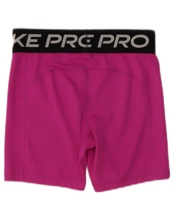 Shorts esportivos gráficos NIKE para meninas Dri Fit 13-14 anos XL rosa colorblock