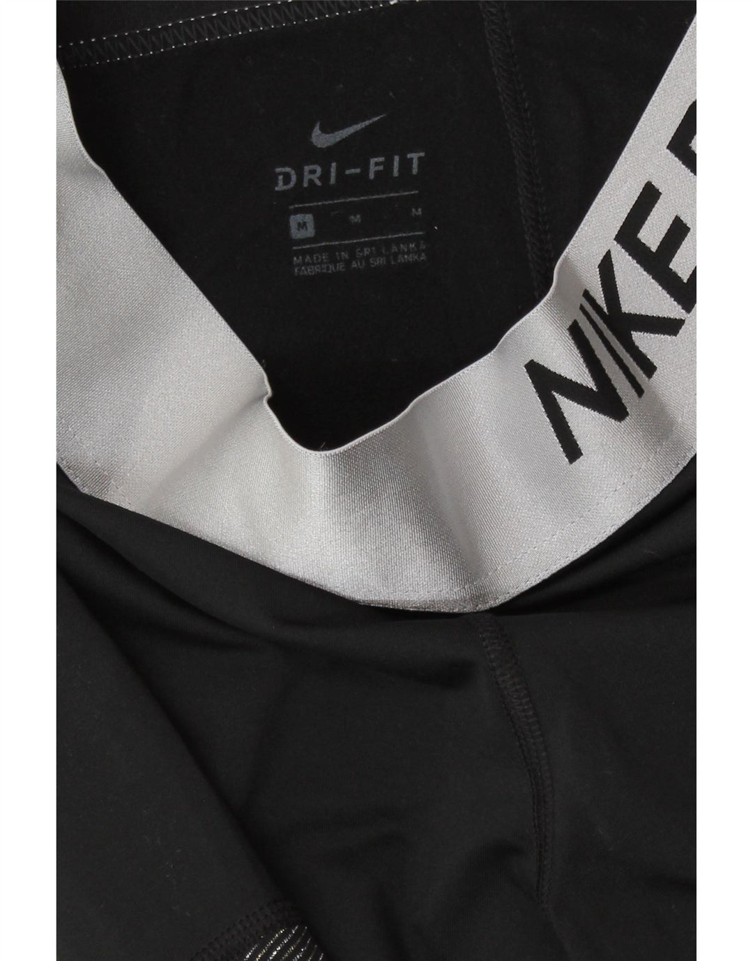Leggings Nike Dri Fit Graphic UK 12 Médio Preto Colorblock