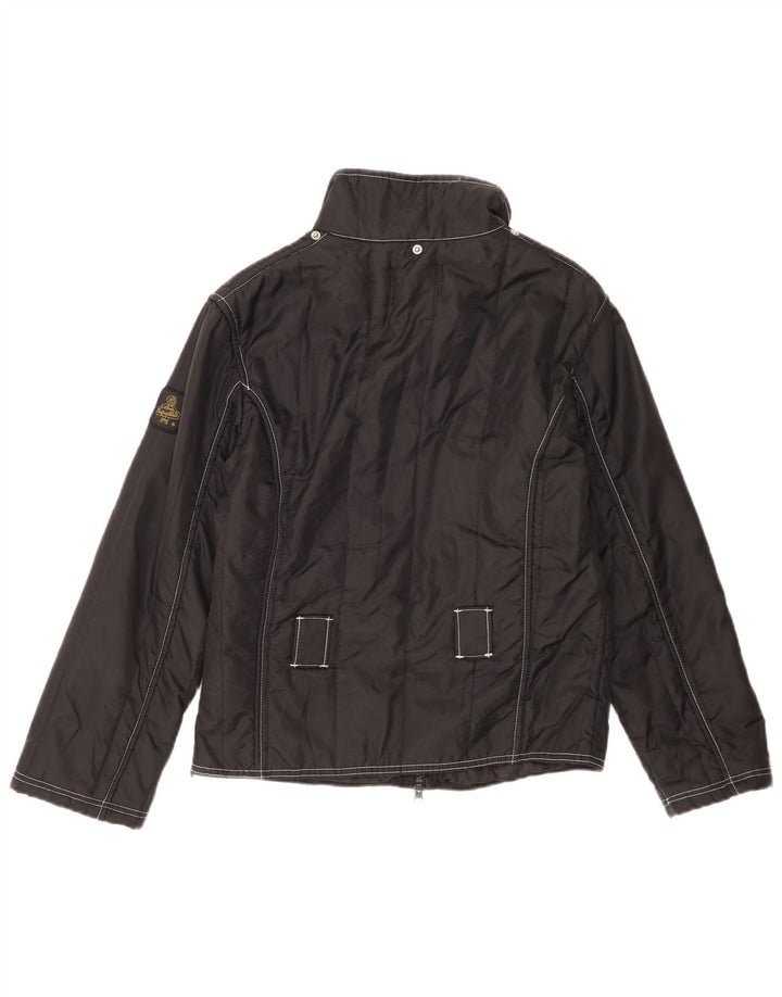 Jaqueta de chuva feminina Refrigiwear UK 14 grande nylon preto