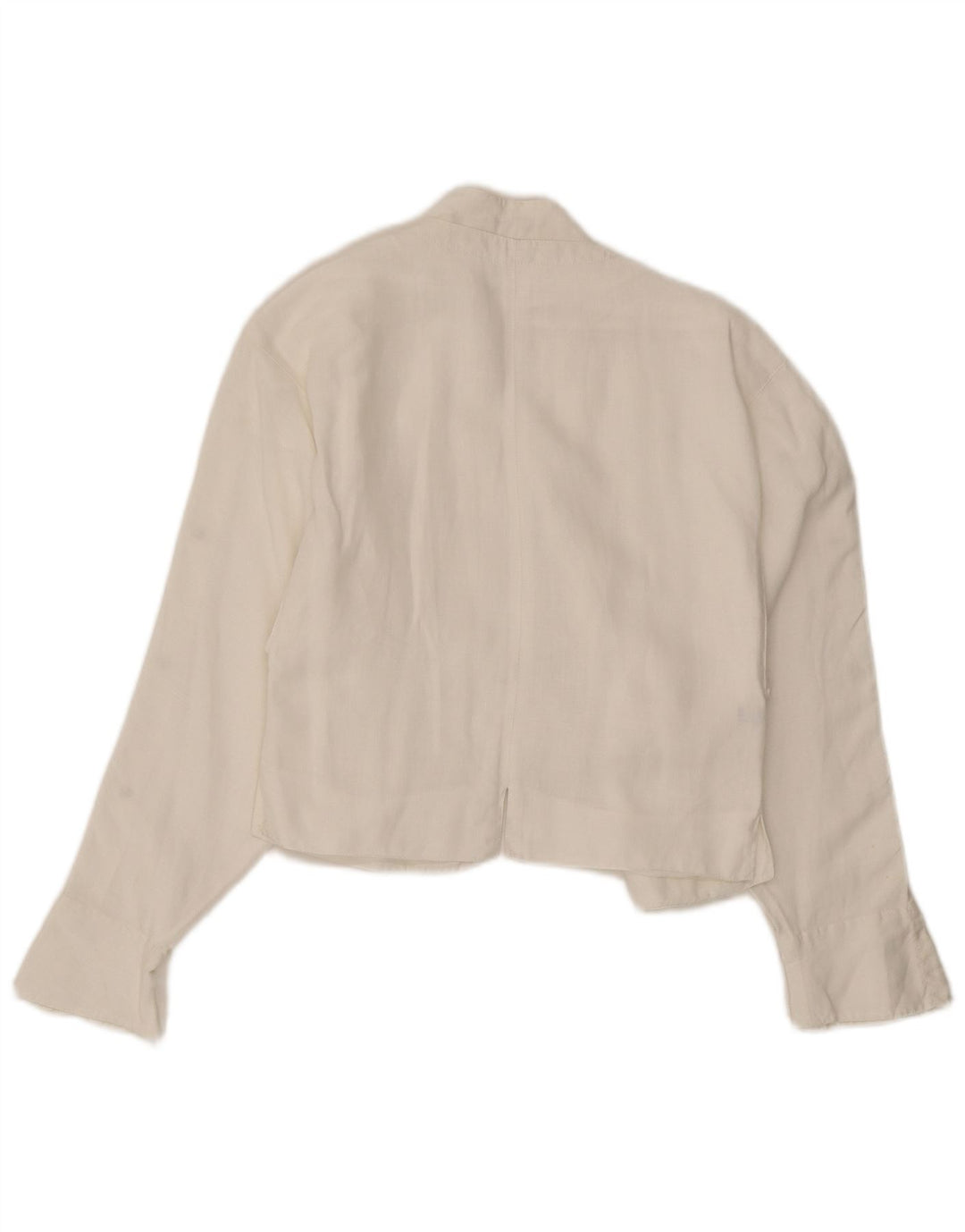 Jaqueta blazer feminina Claude Montana UK 12 linho branco médio