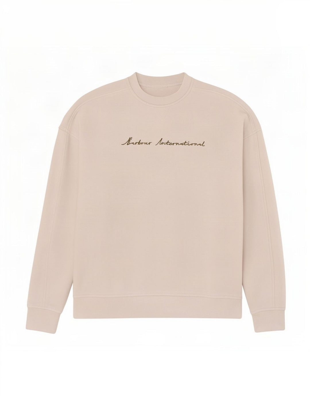 Moletom feminino Barbour com estampa grande e grande, Reino Unido 10, pequeno, algodão branco