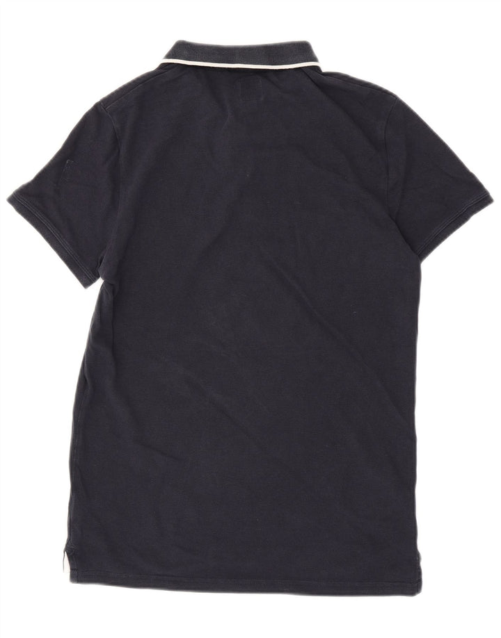 Camisa polo masculina JACK WILLS de algodão azul marinho médio