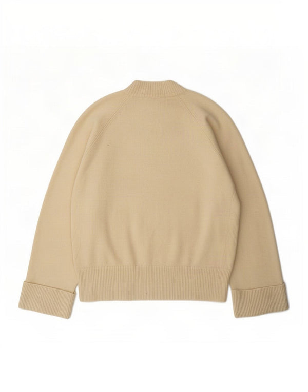 Suéter feminino John Lewis com gola redonda Reino Unido 10 caxemira pequena esbranquiçada