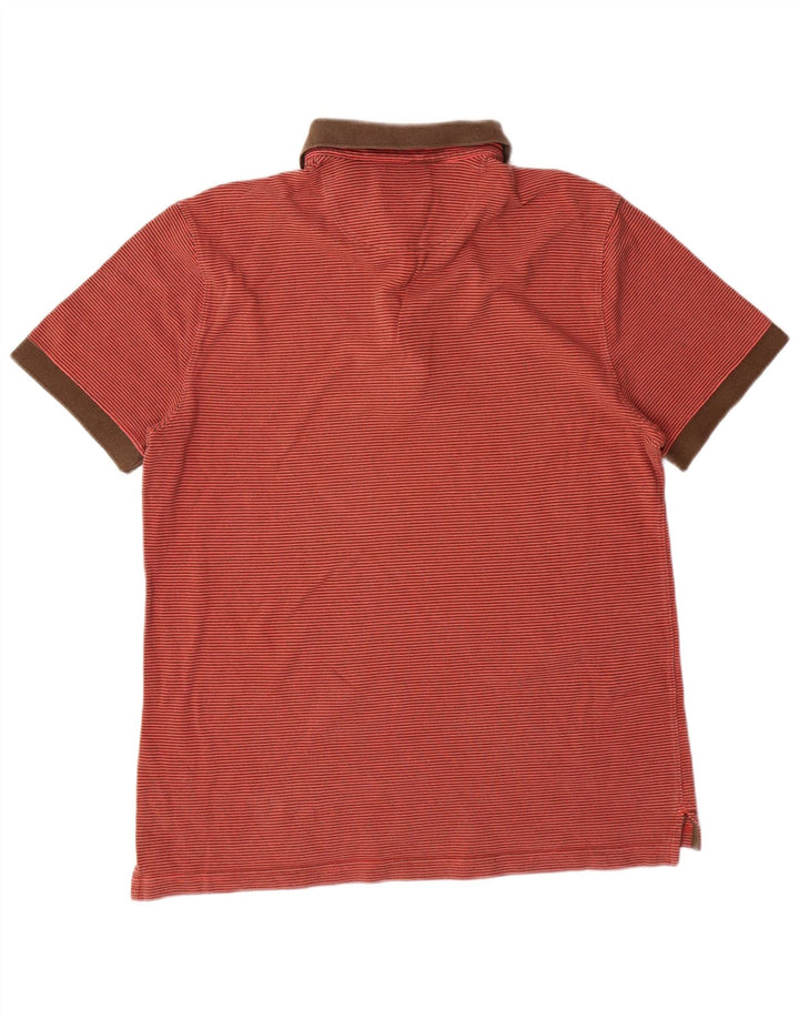 Camisa polo masculina MASSIMO DUTTI de ajuste regular XL listra laranja