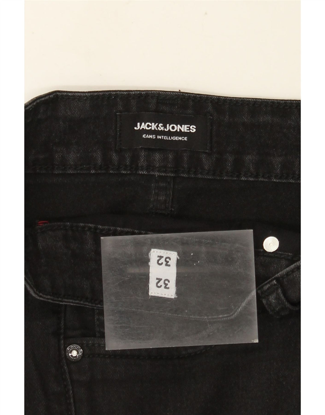 JACK & JONES Jeans Slim Masculino W32 L32 Preto
