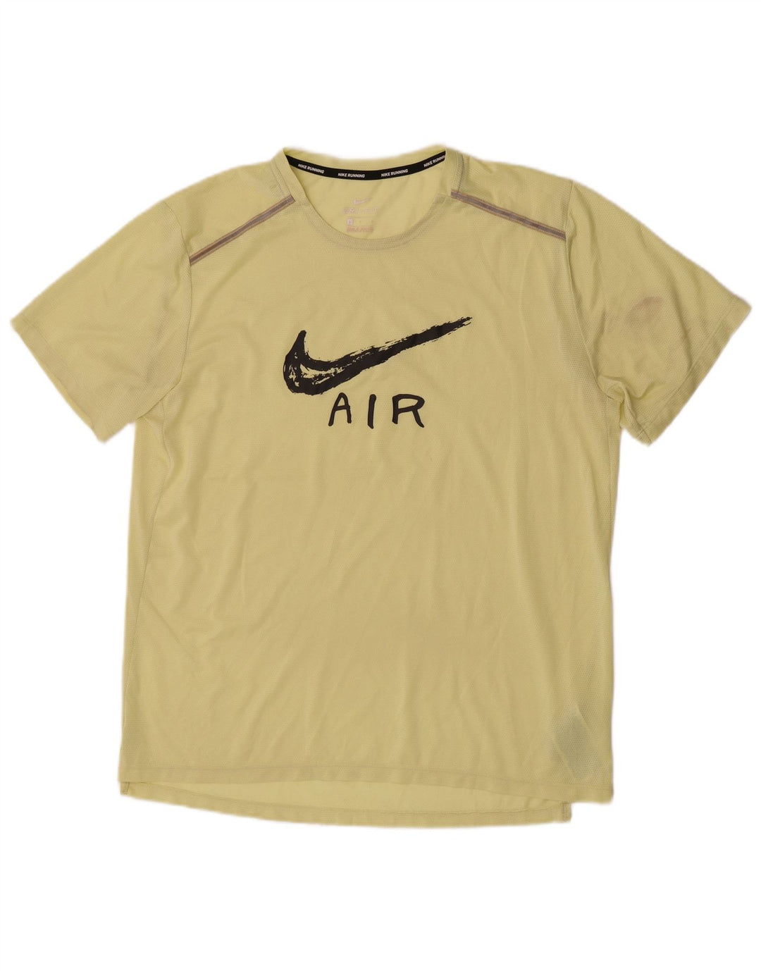 Camiseta Nike Masculina Dri Fit Graphic Top Grande Poliéster Amarelo