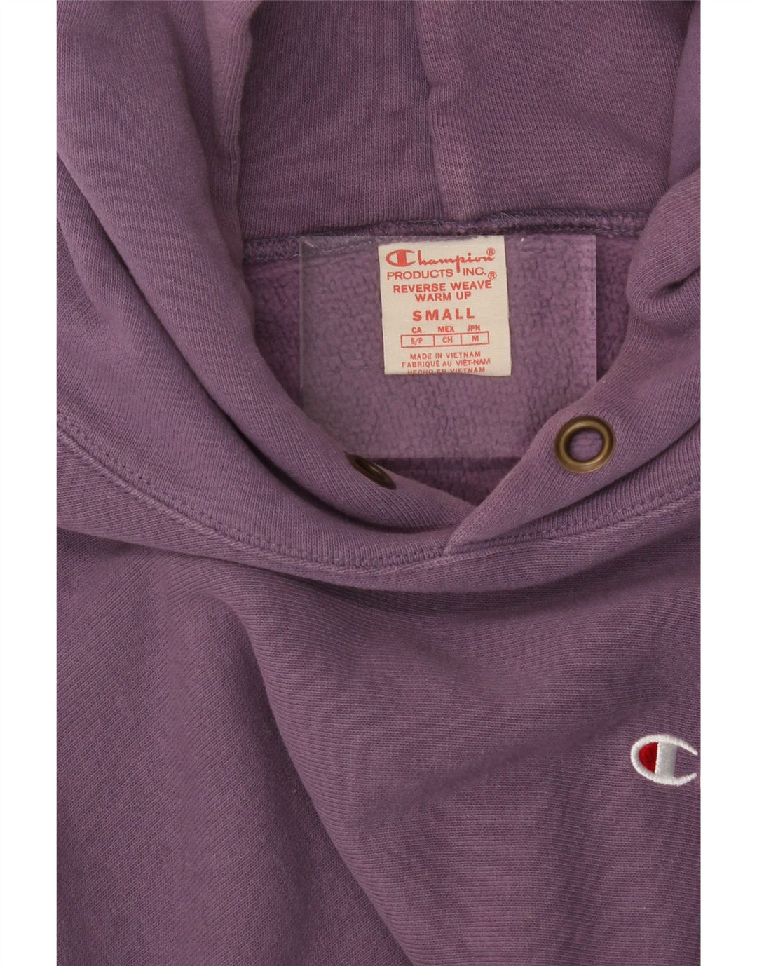 CHAMPION Womens Hoodie Jumper UK 10 Small Purple Vintage Champion and Second-Hand Champion from Messina Hembry 
