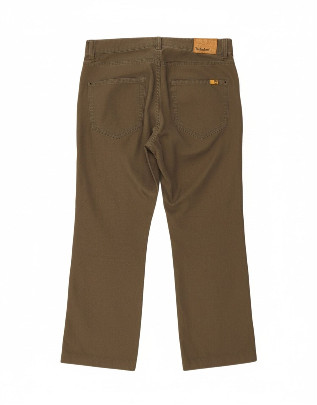 Calça casual reta masculina TIMBERLAND W34 L26 algodão cáqui