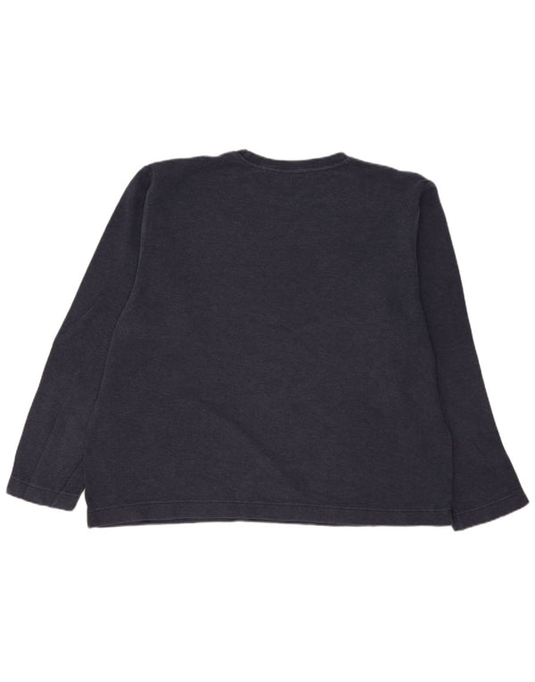 Gap Mens Classic Fit Top Manga Longa 2XL Azul Marinho