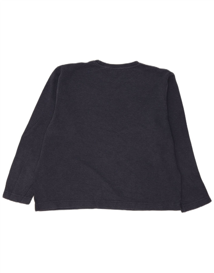 Gap Mens Classic Fit Top Manga Longa 2XL Azul Marinho