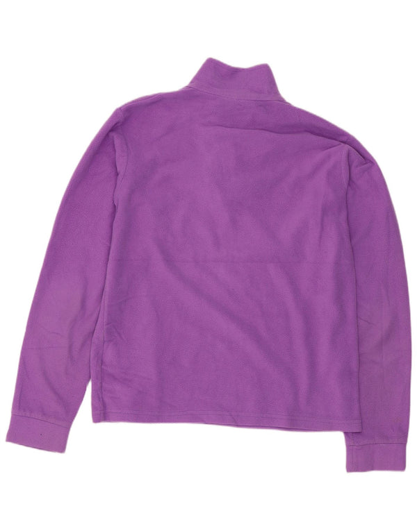 Suéter de lã para meninas Mountain Warehouse com zíper e gola 12-13 anos roxo