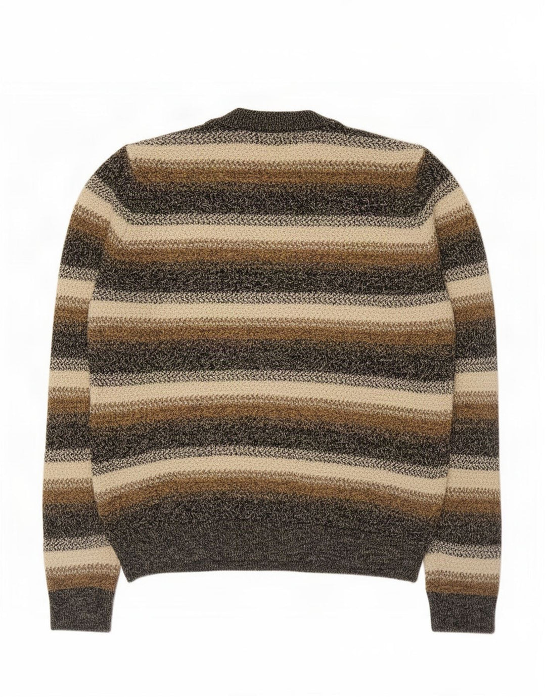 Suéter masculino Marks & Spencer com gola redonda listrado médio multicolorido
