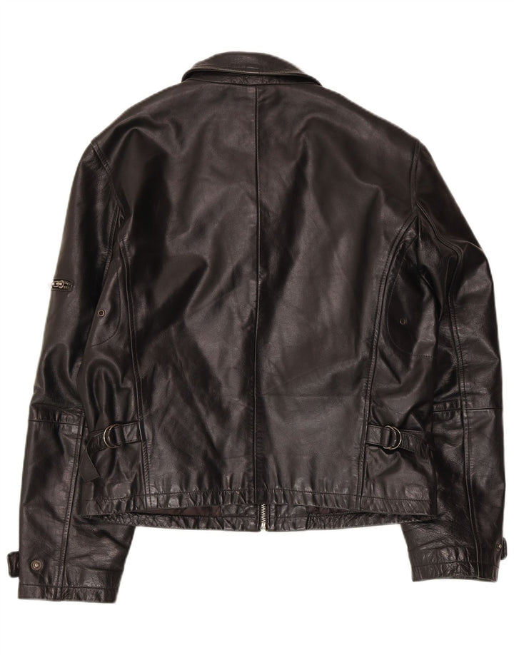 Jaqueta de couro masculina Conbipel IT 50 grande preta