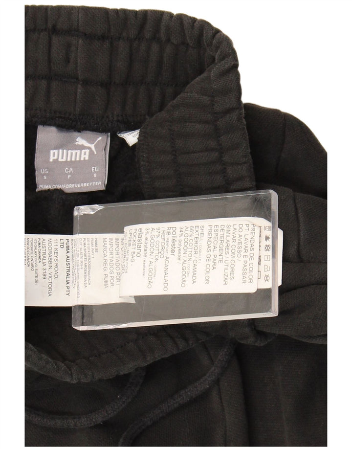 Calça de treino masculina PUMA joggers pequeno algodão preto