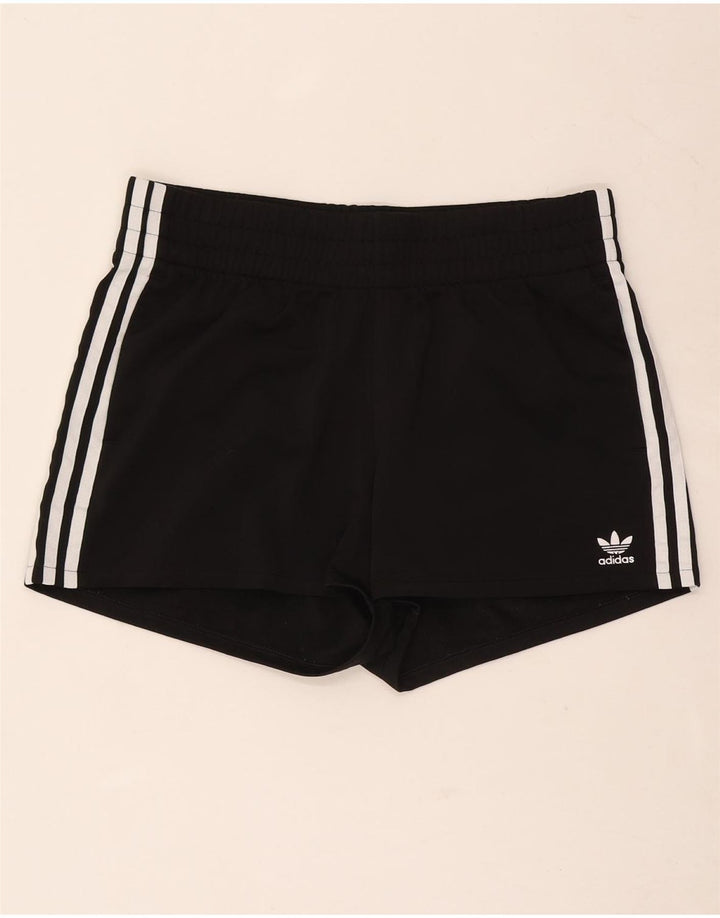 Shorts esportivos femininos Adidas UK 14 poliéster preto médio