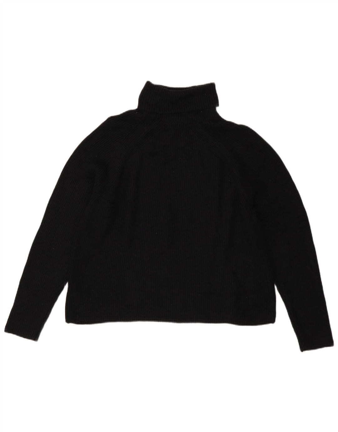 Suéter feminino Marks & Spencer com gola redonda Reino Unido 16 grande viscose preta