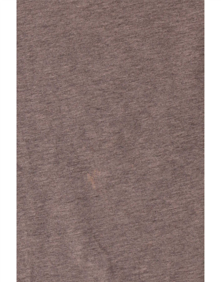 Camiseta masculina gráfica Fred Perry algodão manchado cinza médio