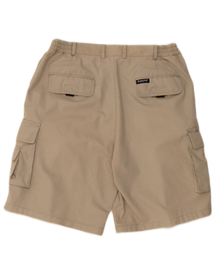 Shorts cargo masculino VINTAGE médio W30 algodão bege