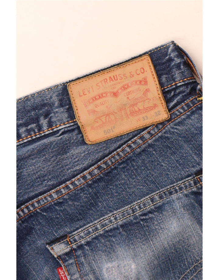 Jeans Levi's 501 Straight Masculino W33 L32 Azul