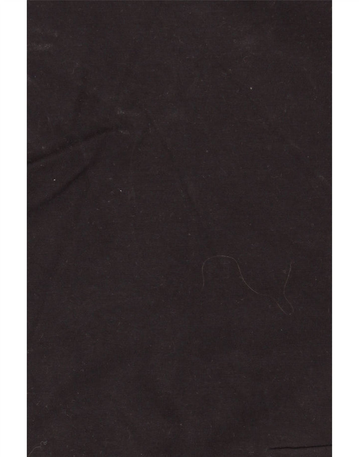 Adidas Mens Zip Neck Pullover Treino Top Grande Poliéster Preto